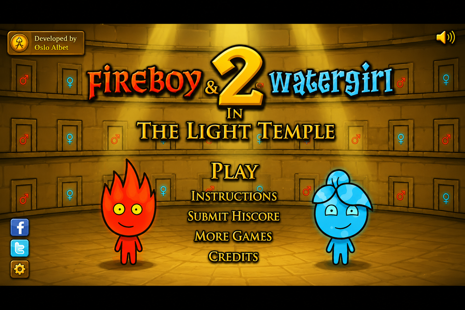 Fireboy and Watergirl 2 Light Temple