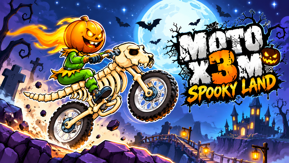 Moto X3M Spooky Land